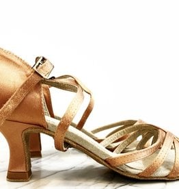 ANGELO LUZIO AMANDA SOULIERS DE DANSE MULTI-STRAP 2" (100GY)