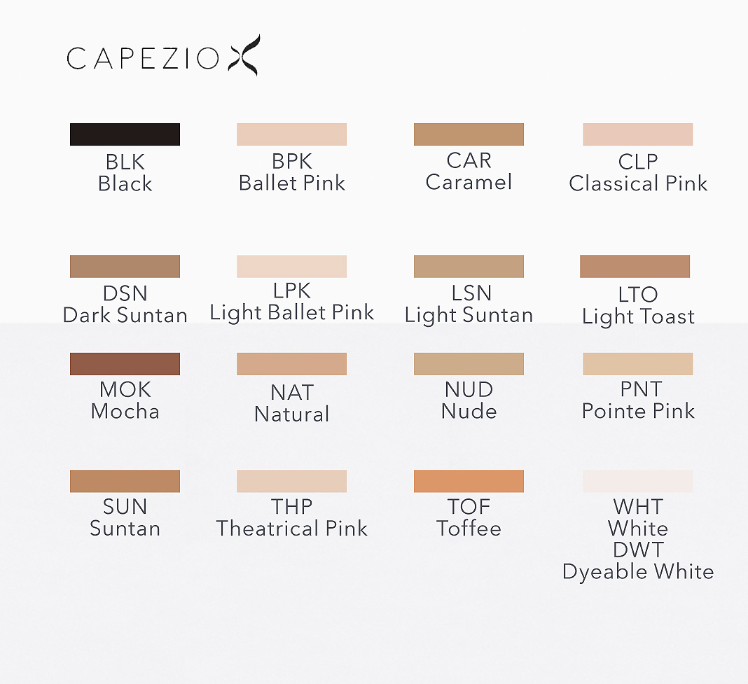 Capezio #1915C, #1915X Girl's Ultra Soft Footed Tights with Self Knit  Waistband- Ballet Pink or Caramel