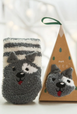 FLEECE ORNAMENT SOCKS