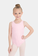 CAPEZIO MAILLOT CLASSIQUE ENFANT A COL ROND ET BRETELLES LARGES ROSE (CC201C)