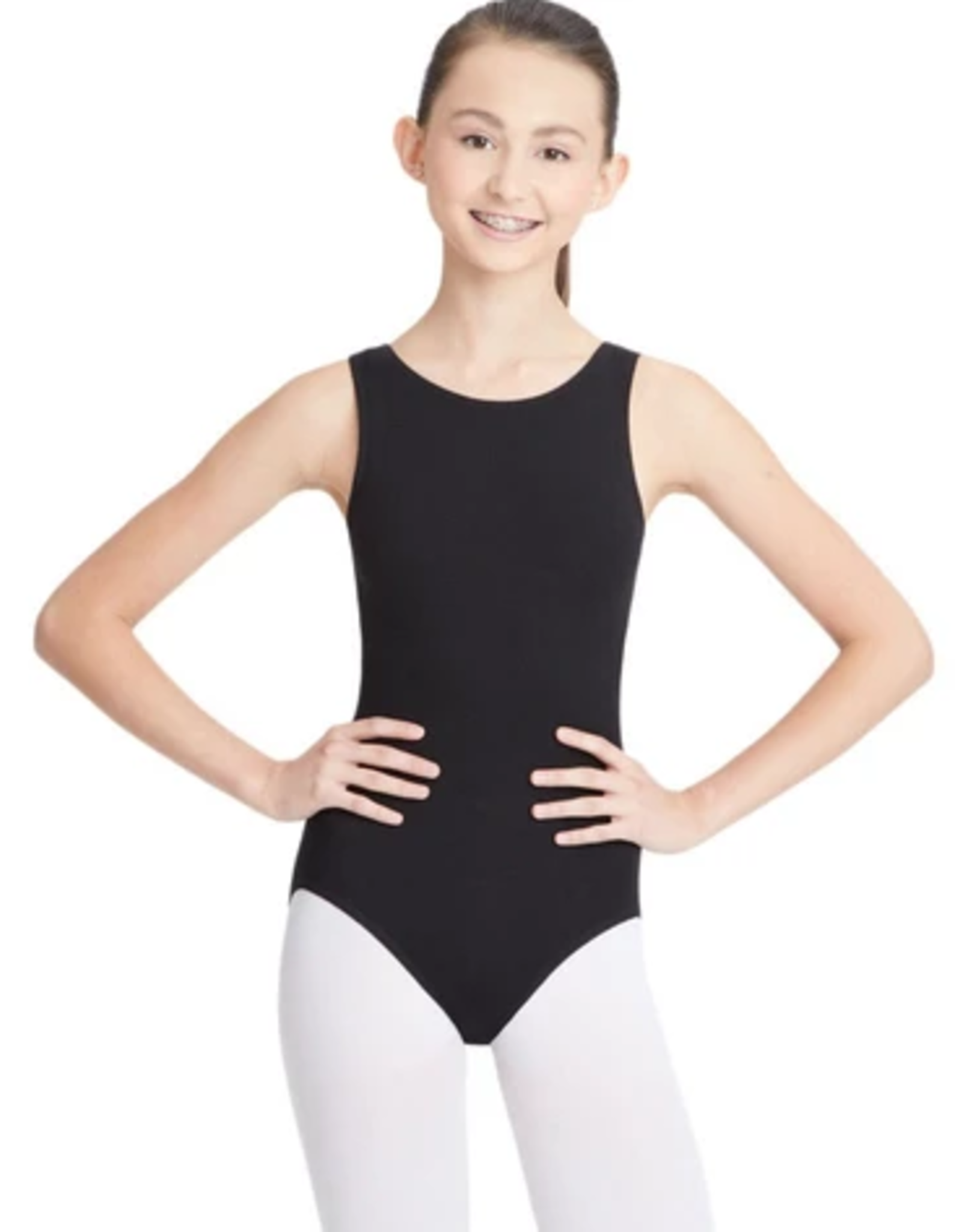 CAPEZIO CLASSIC HIGHT NECK TANK CHILD LEOTARD BLACK (CC201C)