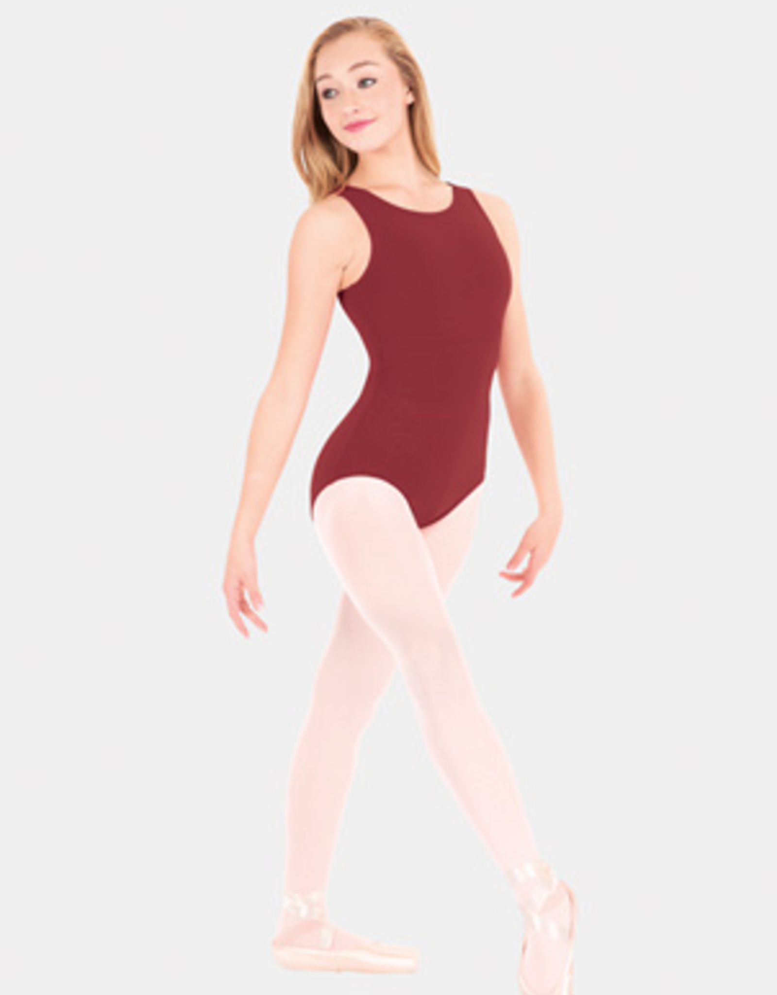 CAPEZIO CLASSIC HIGH NECK TANK LEOTARD BURGUNDY (CC201)