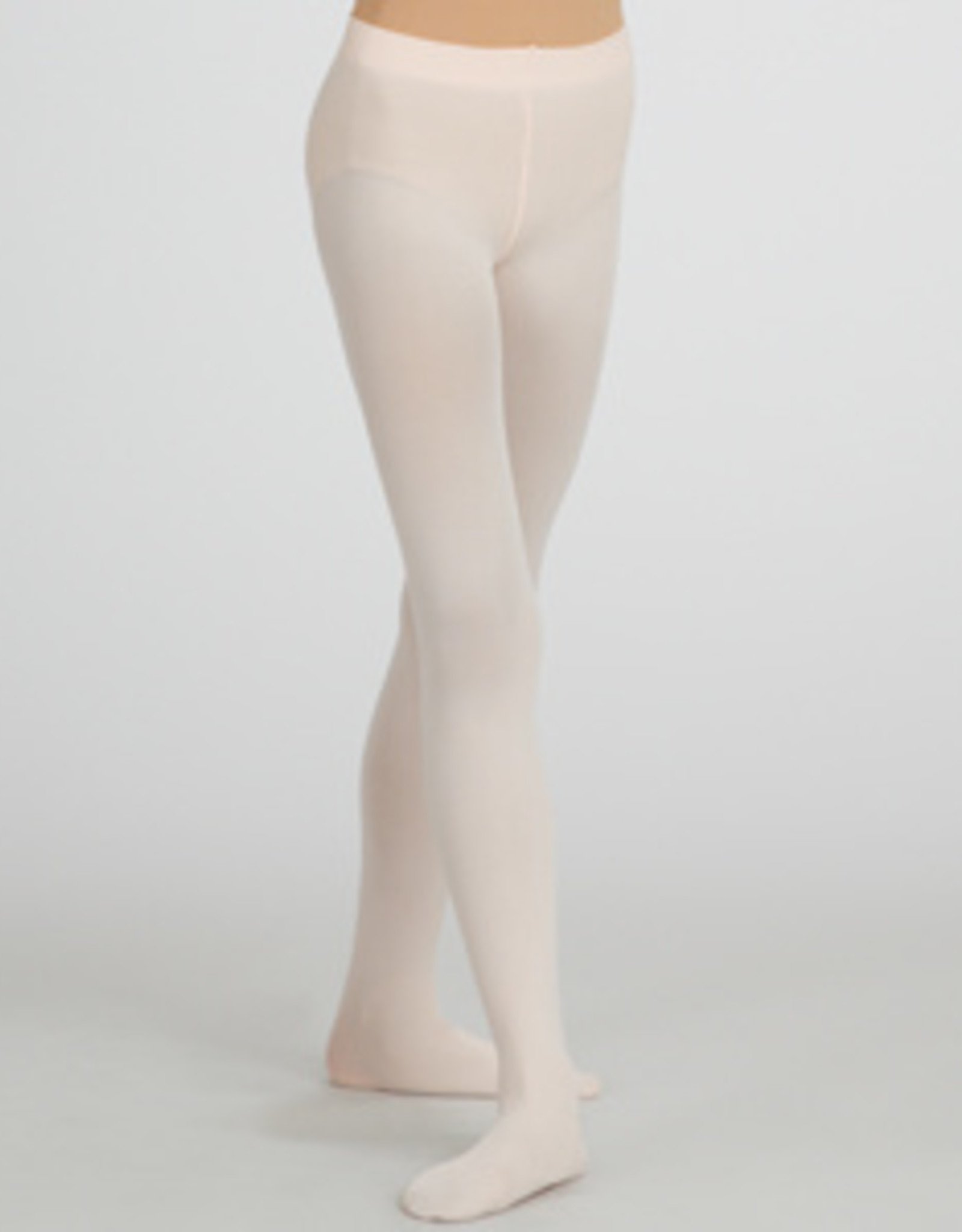 CAPEZIO 2-6 ANS COLLANTS ULTRA DOUX CEINTURE ELASTIQUE CONFORT PIED COMPLET ROSE PALE (1915X)