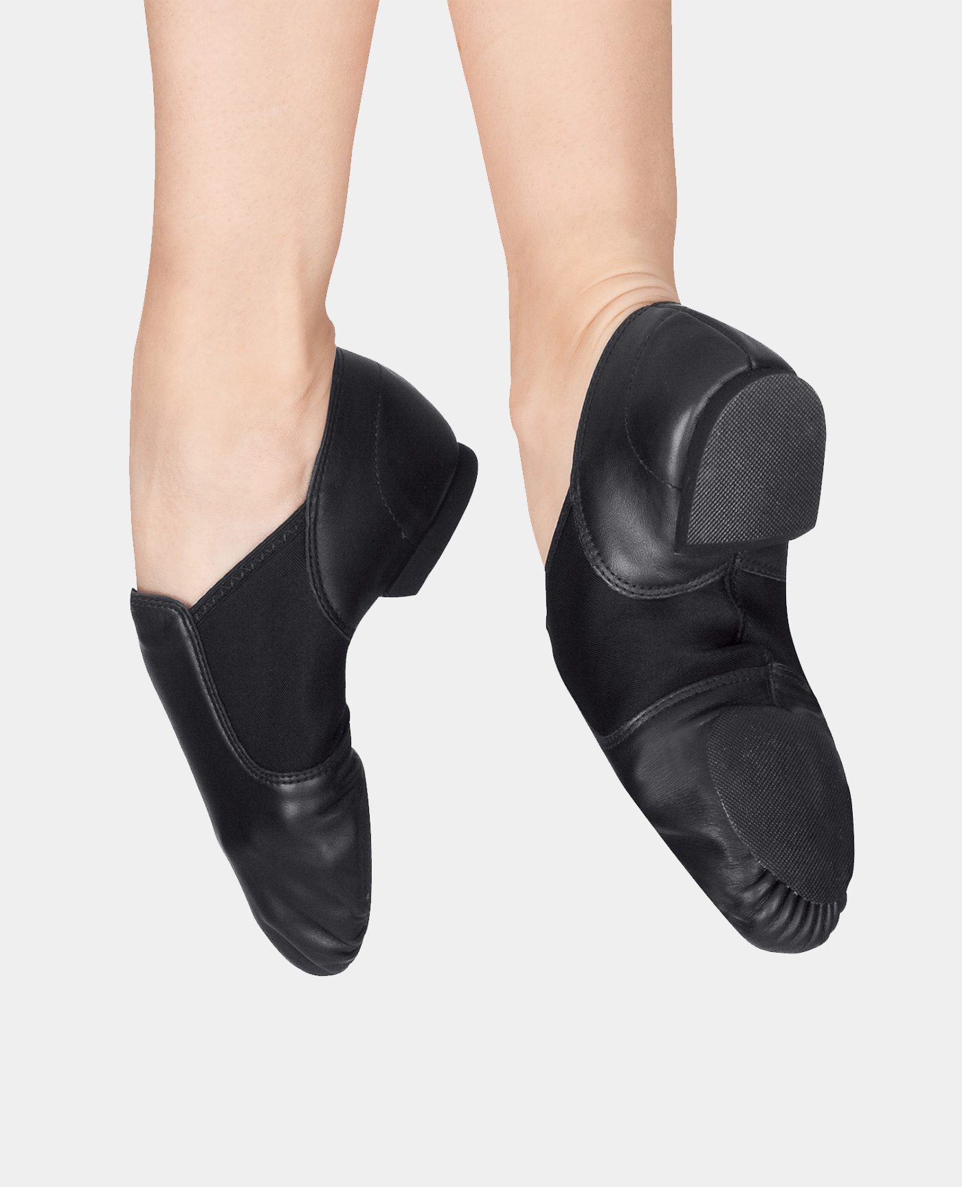 ESERIES LEATHER SLIP ON JAZZ SHOES BLACK (EJ2A)