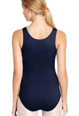 CAPEZIO MAILLOT CLASSIQUE A COL ROND ET BRETELLES LARGES NAVY (CC201)