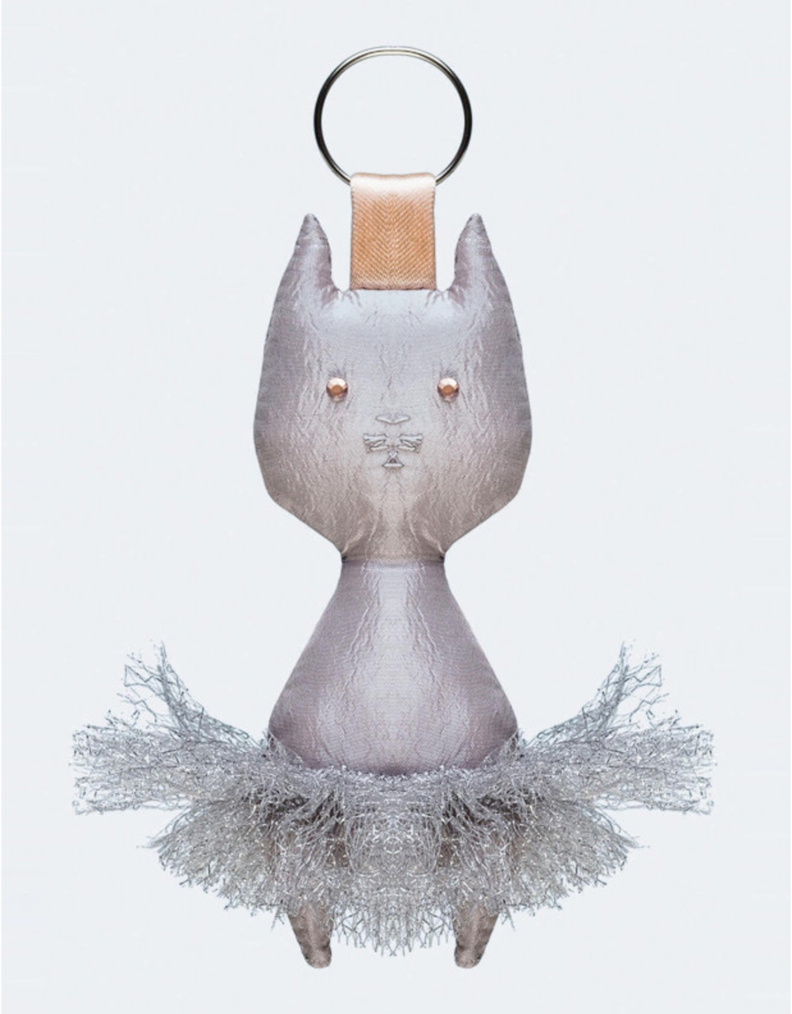 WEAR MOI CAT TAFFETA KEYCHAIN (DIV84)