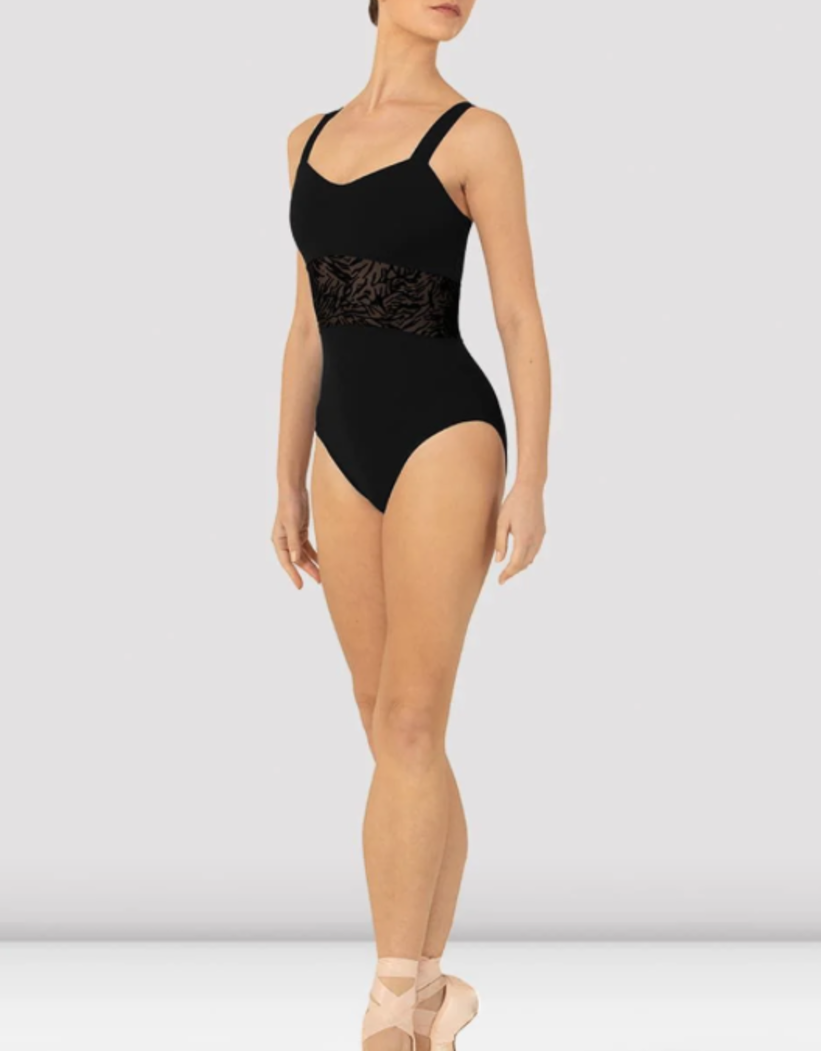 Womens Dimensional Mesh Sleeve Leotard, 66764