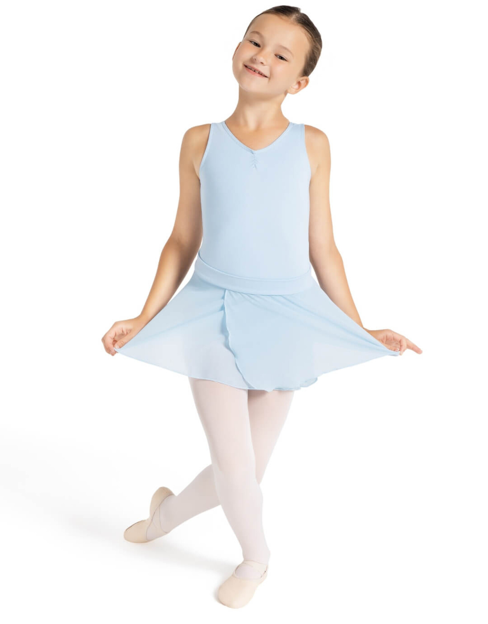 CAPEZIO PULL ON SKIRT LIGHT BLUE FOR KIDS (SE1055C)