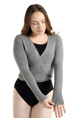 CAPEZIO WRAP SWEATER (11381W) HEATHER GREY