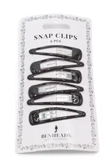 BUNHEAD SNAP CLIPS DARK BROWN (BH1514)