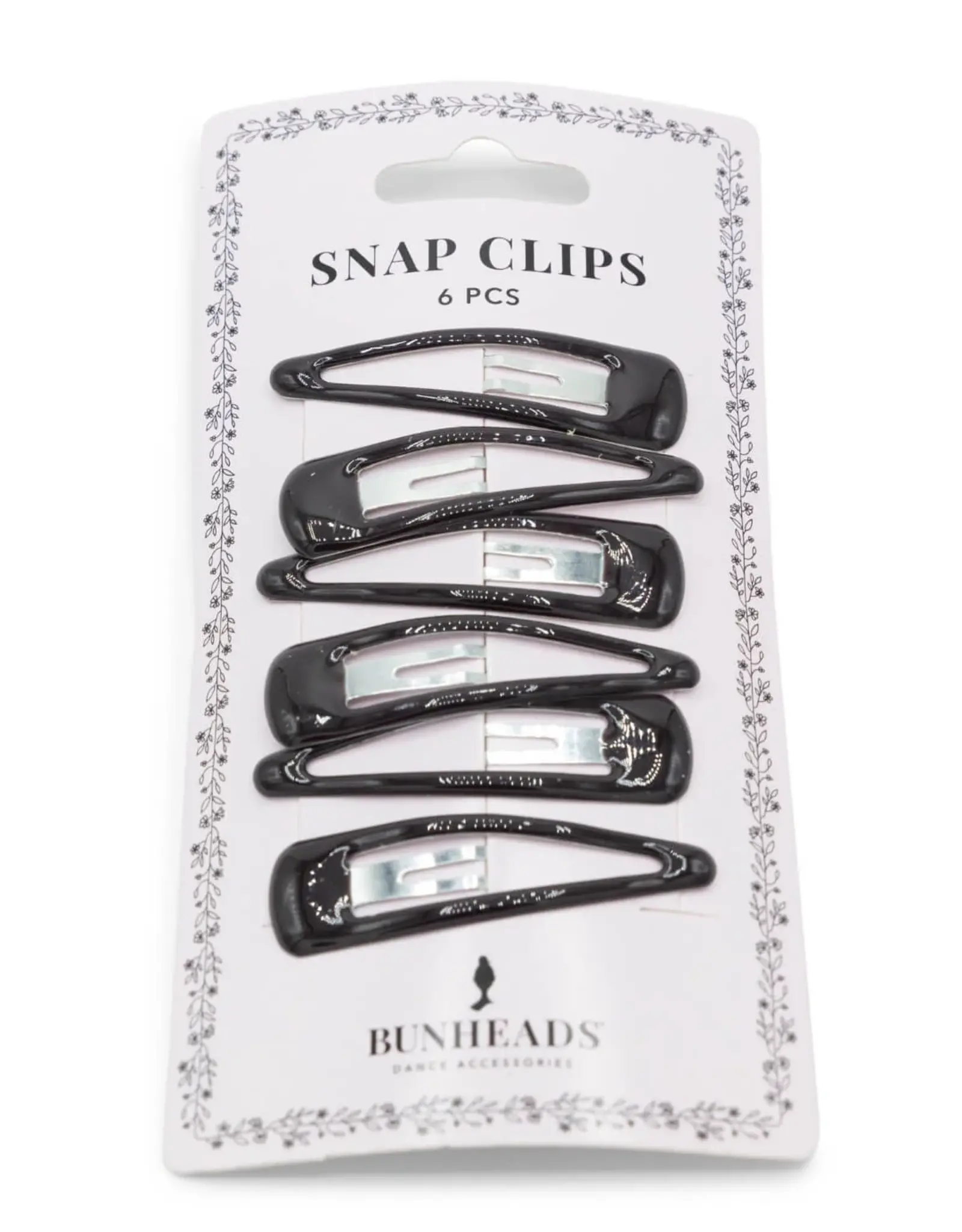 BUNHEAD SNAP CLIPS DARK BROWN (BH1514)