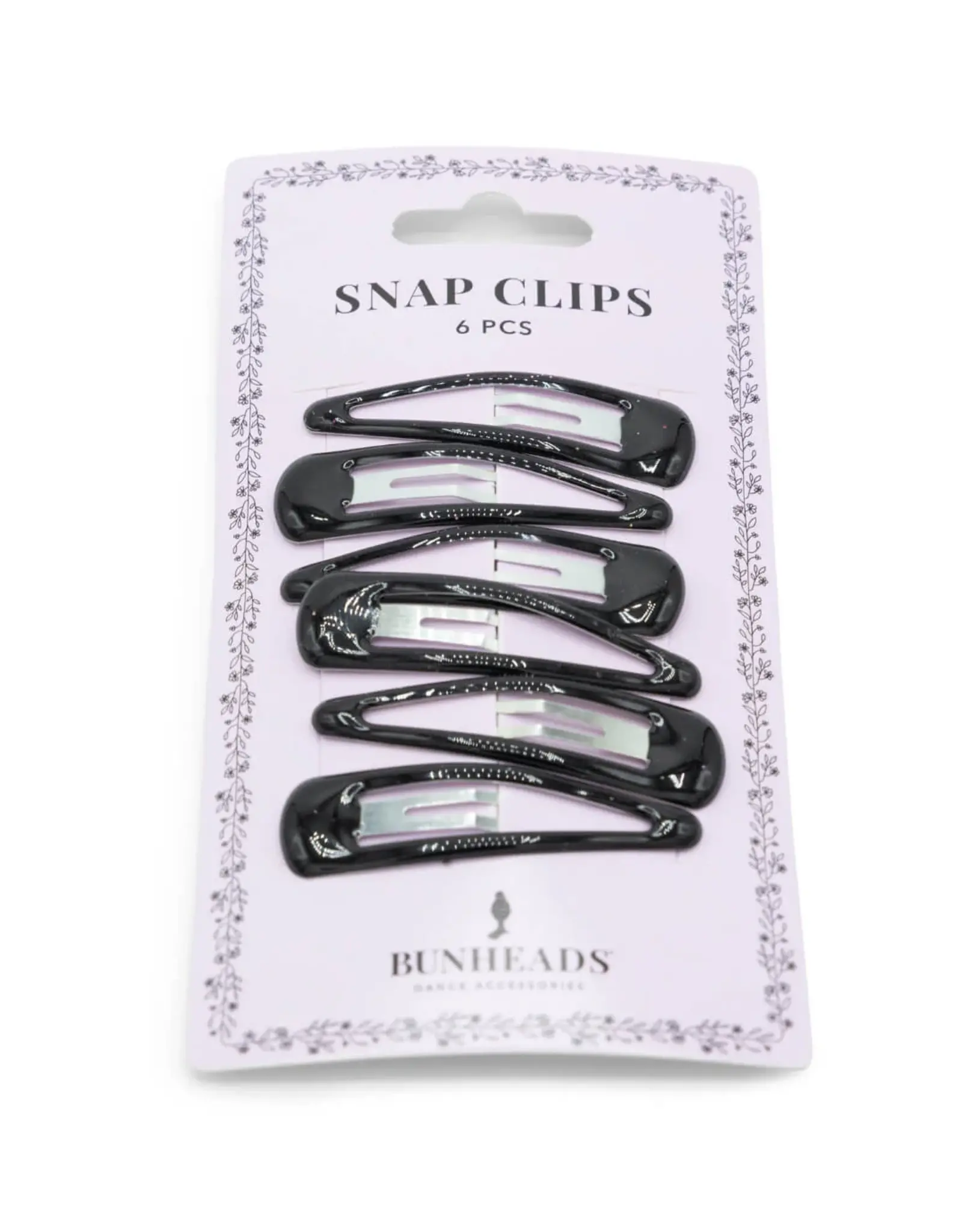 BUNHEAD SNAP CLIPS BLACK (BH1515)