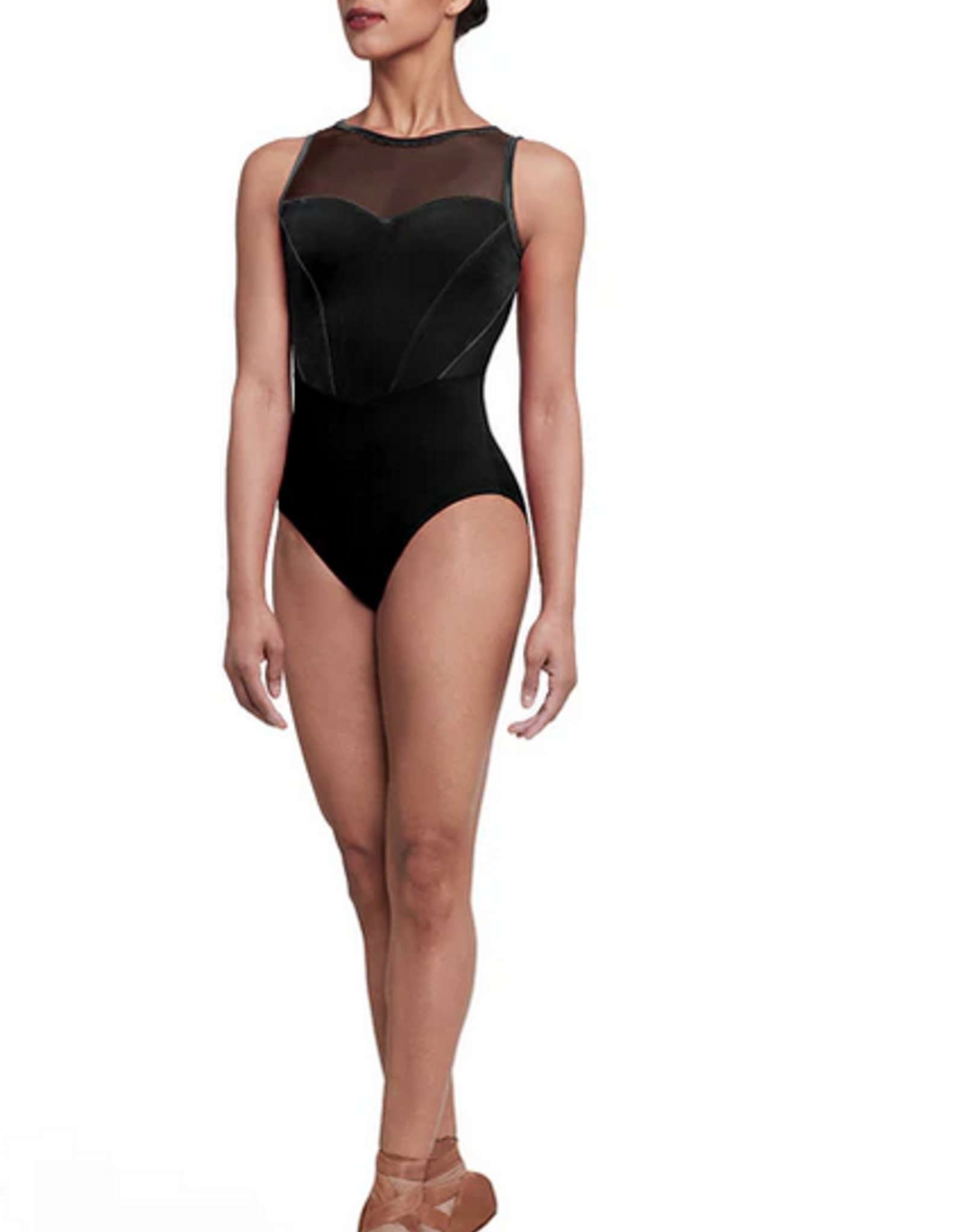 BLOCH SOFIA (L5685) HAUTE VELOUR COL HAUT CAMISOLE LEOTARD