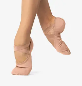 SO DANCA FULLY ELASTICEZ CANVAS SPLIT SOLE BALLET SLIPPERS SKIN COLOR (SD16 SKIN COLOR)