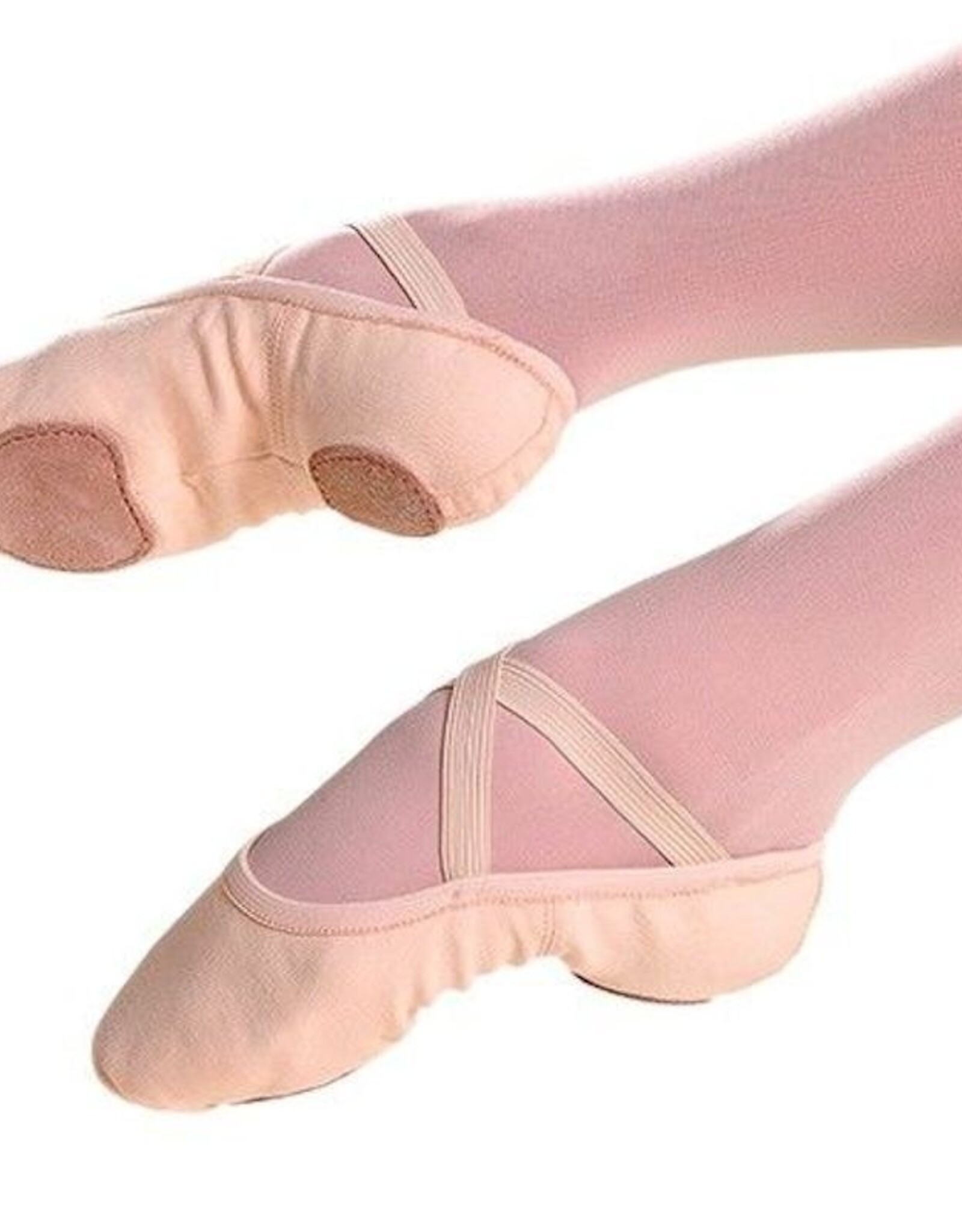 SO DANCA FULLY ELASTICEZ CANVAS SPLIT SOLE BALLET SLIPPERS (SD16)