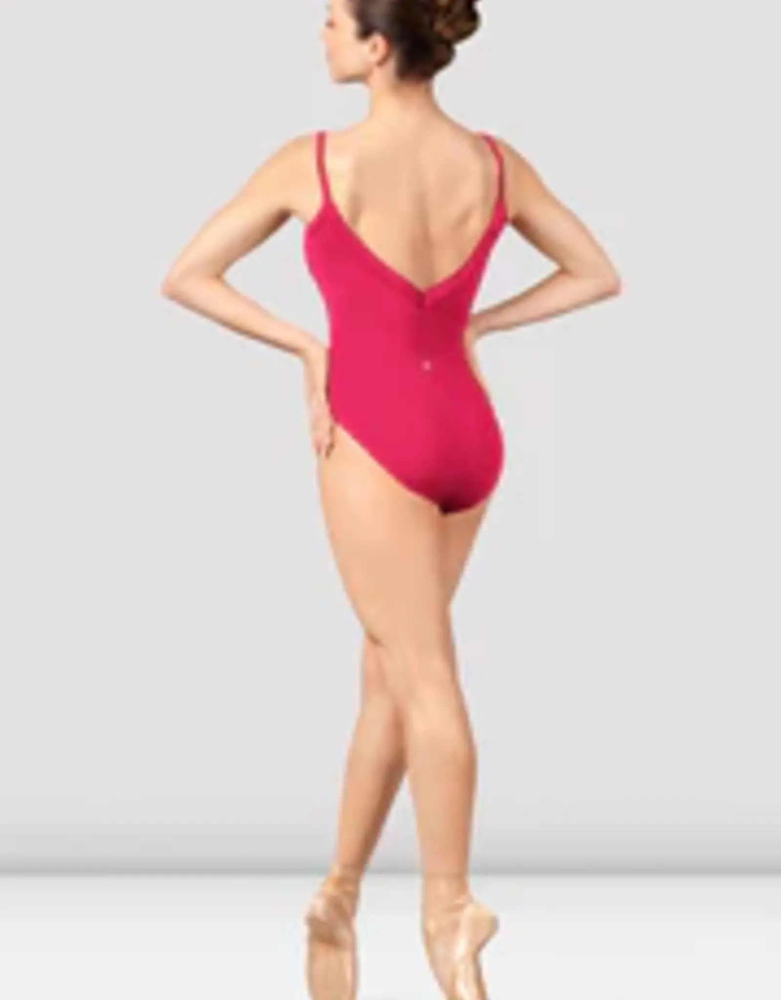 MIRELLA V NECKLINEWITH SHINY ELASTIC CAMISOLE LEOTARD (M2195LM)
