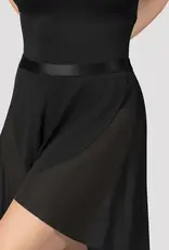 MIRELLA SHINY ELASTIC WAIST FIXED WRAP PULL ON SKIRT (MS166)