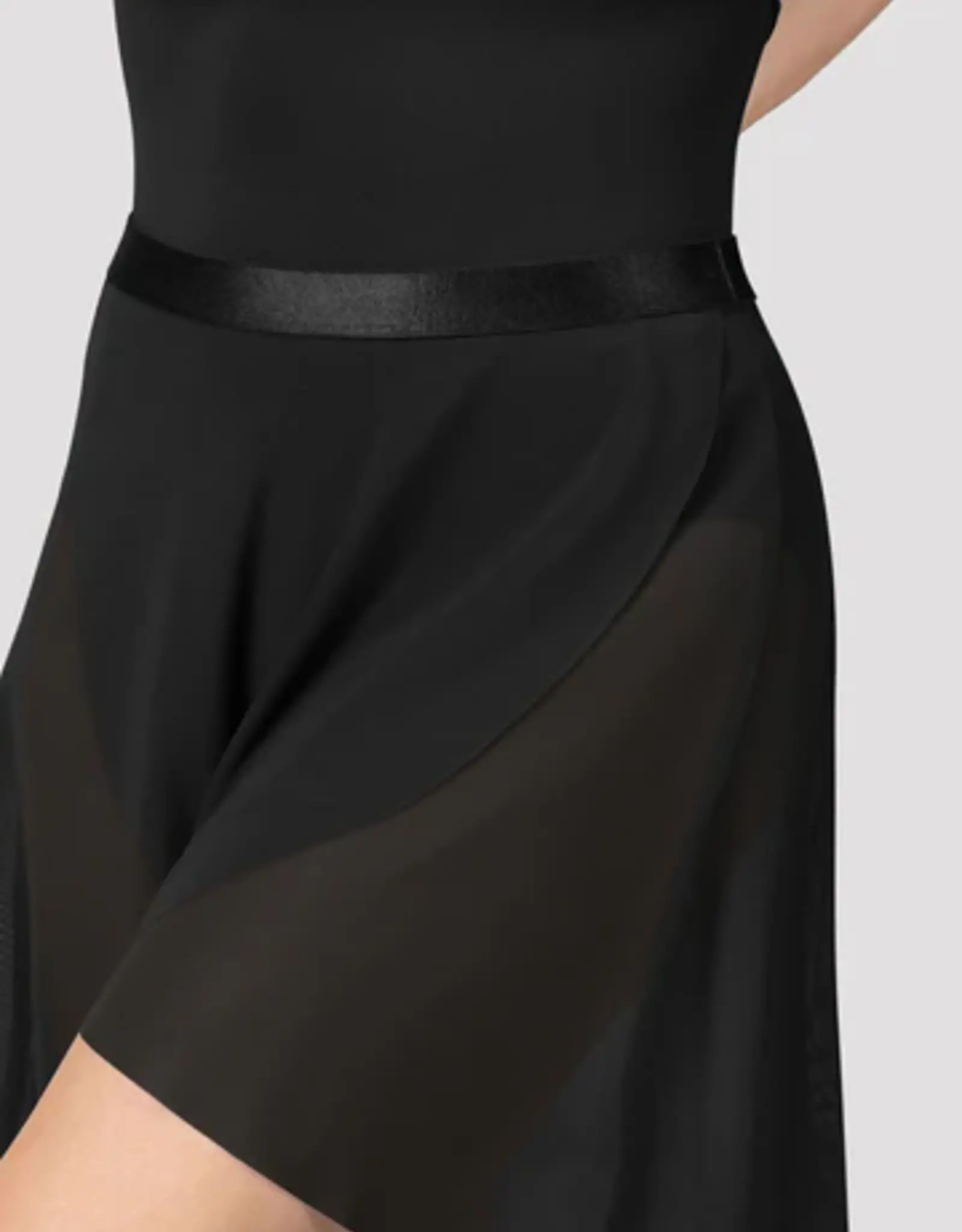 MIRELLA SHINY ELASTIC WAIST FIXED WRAP PULL ON SKIRT (MS166)