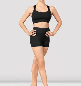 MIRELLA SHINY ELASTIC  CROSS-BACK CROP TOP (M749L)
