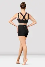 MIRELLA SHINY ELASTIC  CROSS-BACK CROP TOP (M749L)