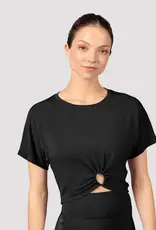 MIRELLA CROPPED T-SHIRT WITH  KEYHOLE DETAIL (M750L)