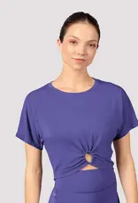 MIRELLA CROPPED T-SHIRT WITH  KEYHOLE DETAIL (M750L)