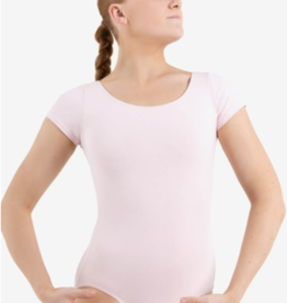 CAPEZIO CLASSIC COTTON SHORT SLEEVE ADULT LEOTARD PINK (CC400)