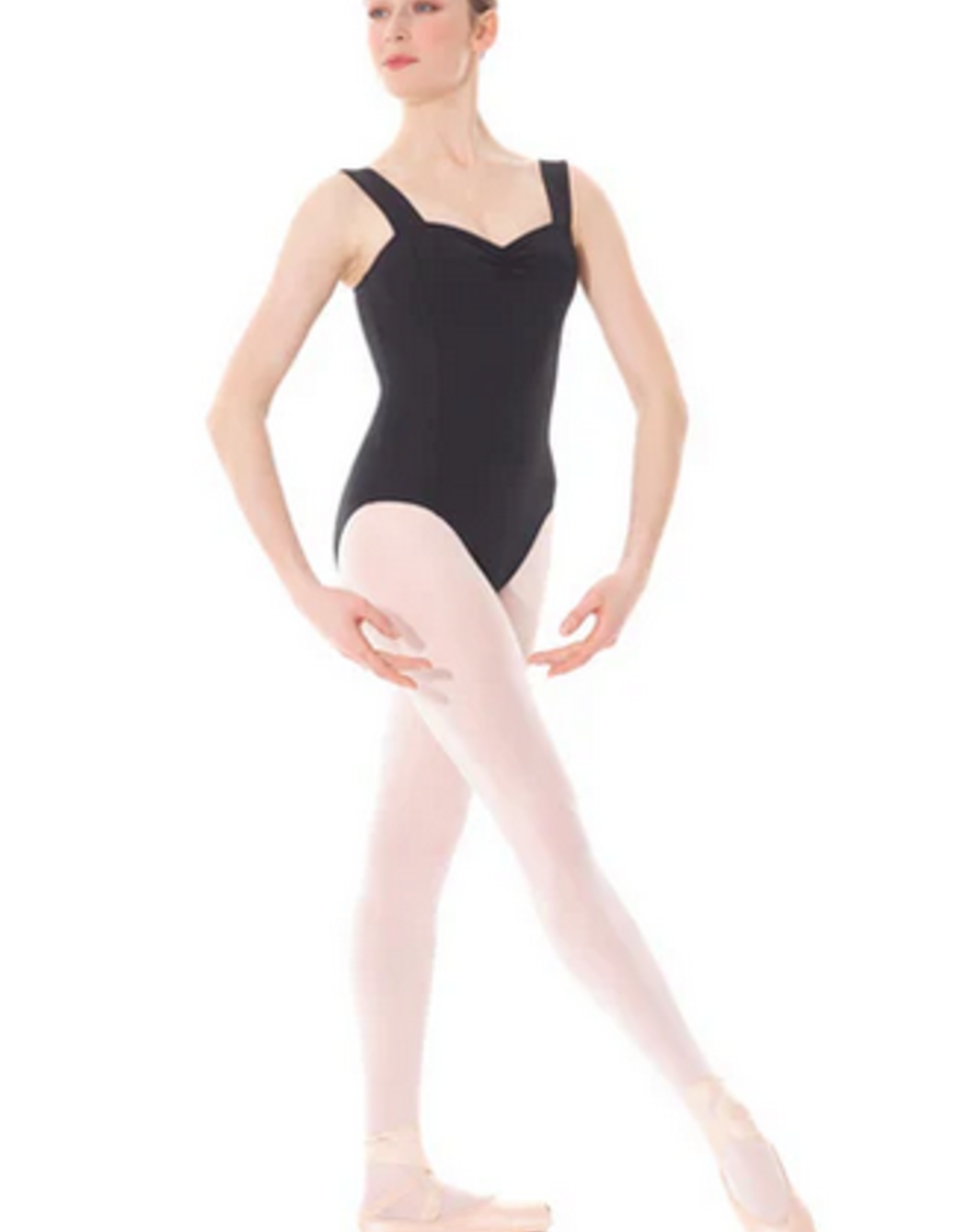 MONDOR MATRIX WIDE STRAP LEOTARD BLACK FOR WOMEN (3505A)