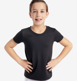 CAPEZIO STUDIO COLLECTION CREW NECK TEE BLACK FOR BOYS BY CAPEZIO (SE1061B)