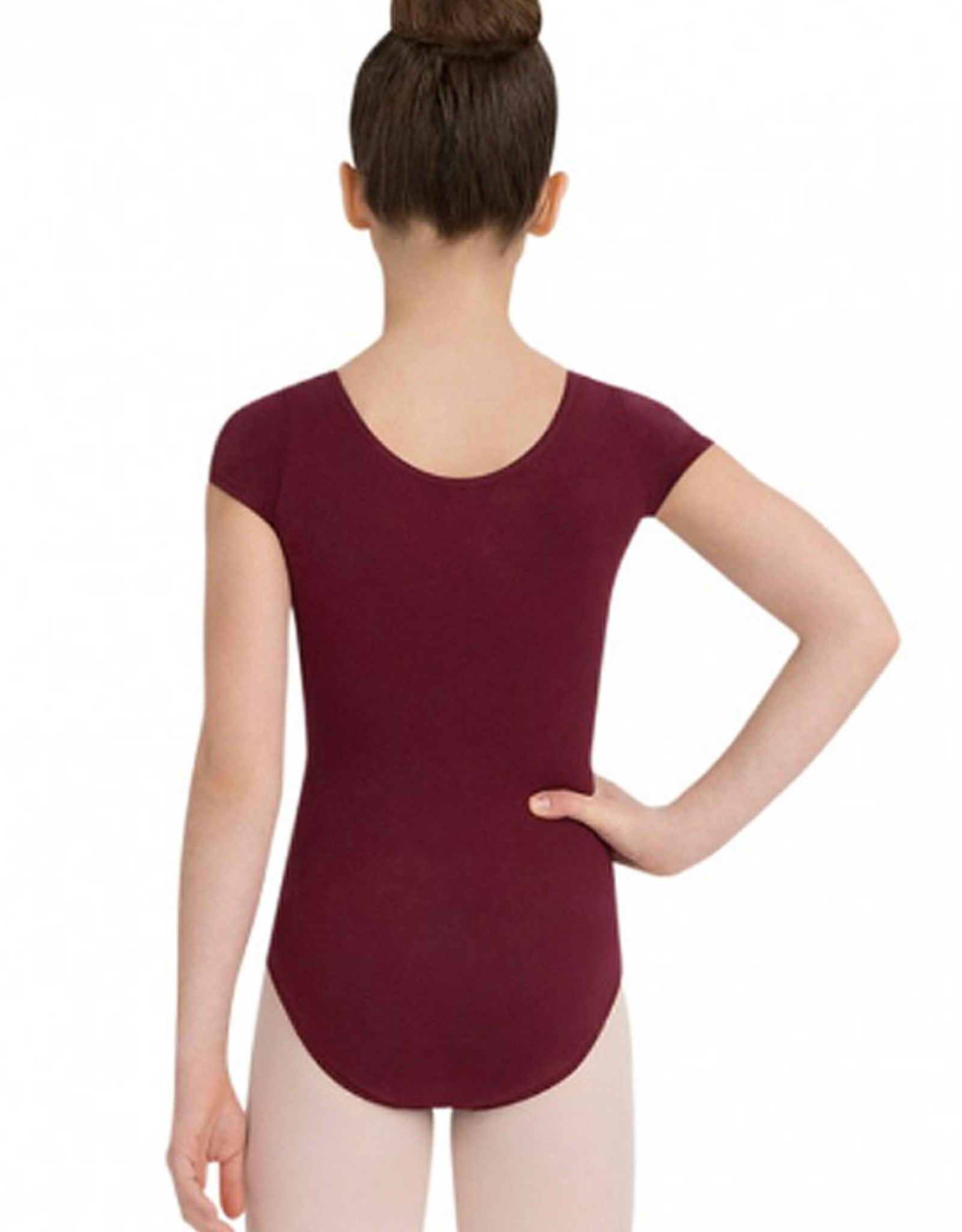 CAPEZIO MAILLOT CLASSIQUE ENFANT  MANCHES COURTES EN COTTON (CC400C)
