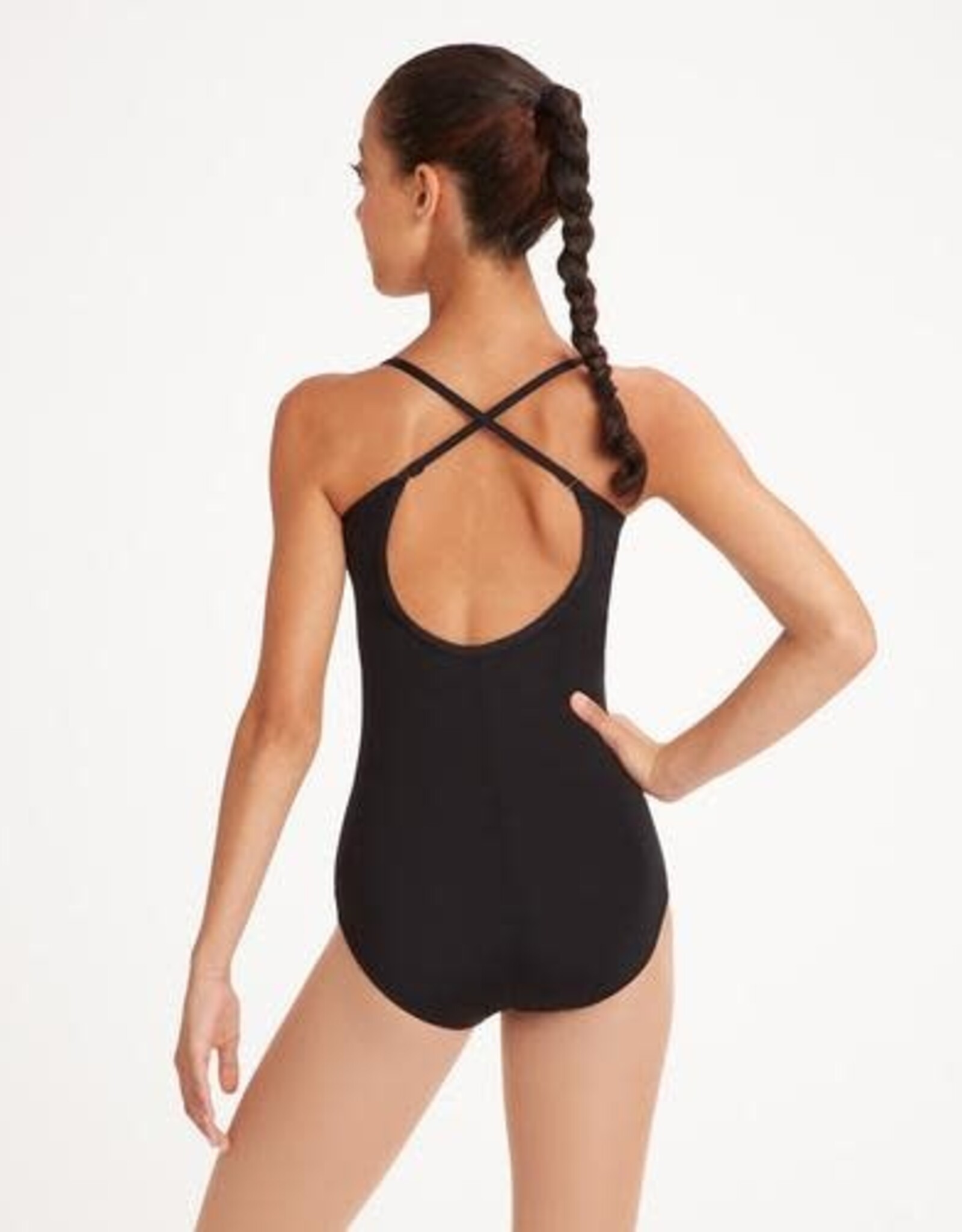 CAPEZIO ADJUSTABLE STRAP CAMISOLE LEOTARD BLACK (TB1420)
