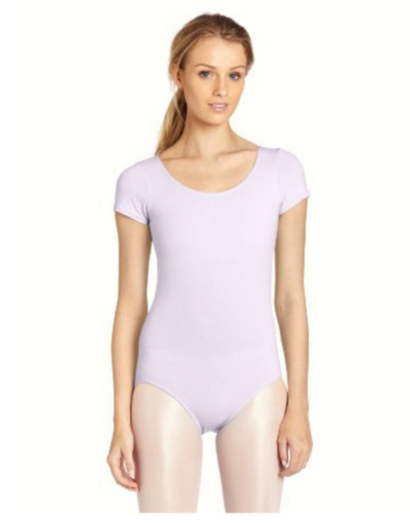 CAPEZIO MAILLOT CLASSIQUE FEMME  MANCHES COURTES EN COTTON (CC400)