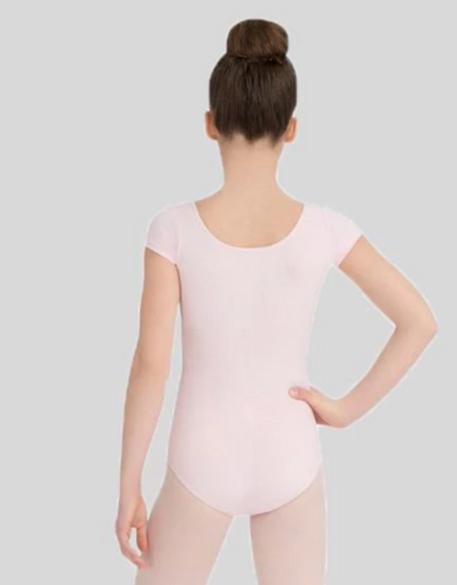 CAPEZIO CLASSIC COTTON SHORT SLEEVE CHILD LEOTARD PINK (CC400C)