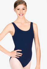 CAPEZIO MAILLOT CLASSIQUE ENFANT A COL ROND ET BRETELLES LARGES BLEU MARINE (CC201C)