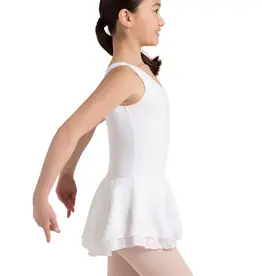 KENT DOUBLE LAYERED SKIRT TANK DRESS (CC877C) WHITE (WHT)