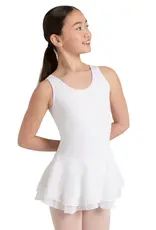 KENT DOUBLE LAYERED SKIRT TANK DRESS (CC877C) WHITE (WHT)