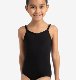 CAPEZIO ADJUSTABLE STRAP CHILD CAMISOLE LEOTARD BLACK (TB1420C) SMALL (4-6)