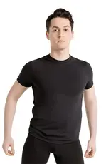 CAPEZIO STUDIO COLLECTION CREW NECK TEE BLACK FOR MEN  (SE1061M)