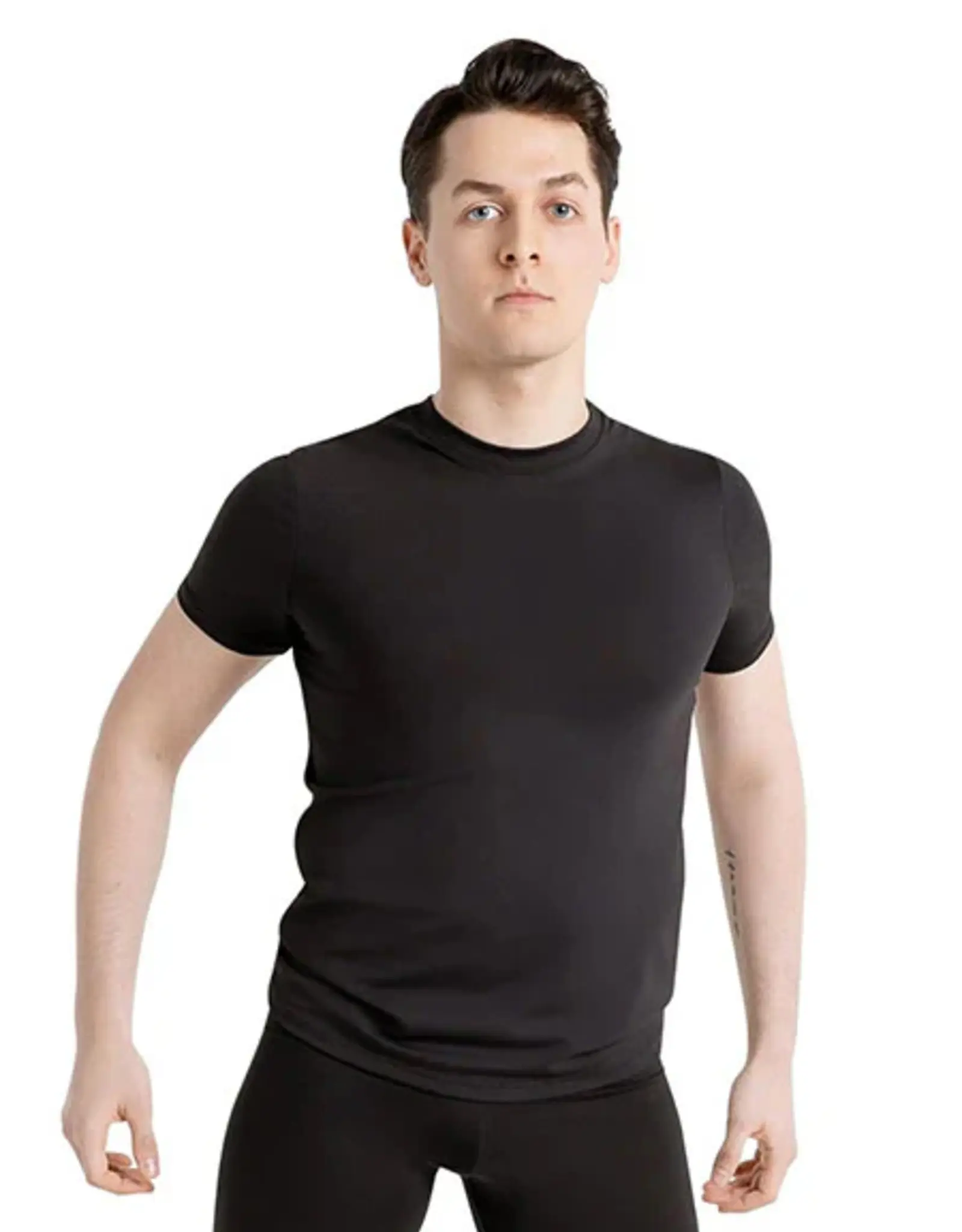 CAPEZIO STUDIO COLLECTION CREW NECK TEE BLACK FOR MEN  (SE1061M)