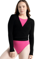 CAPEZIO WRAP SWEATER BLACK (11381W)