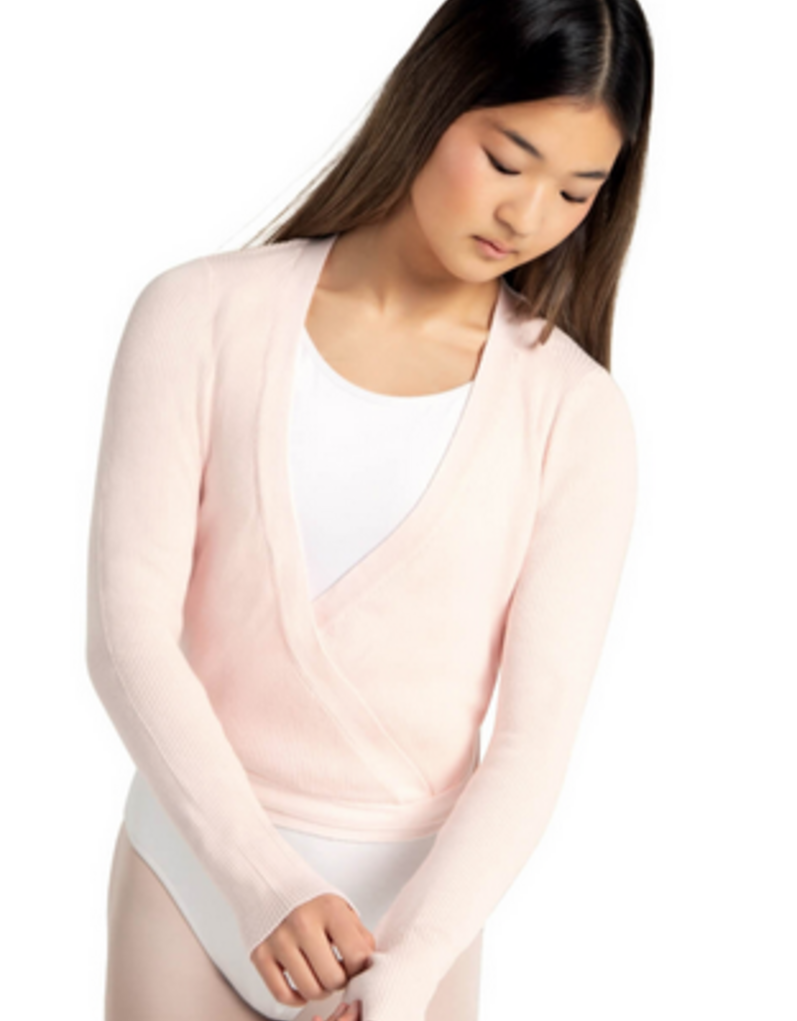 CAPEZIO WRAP SWEATER PINK (11381W)