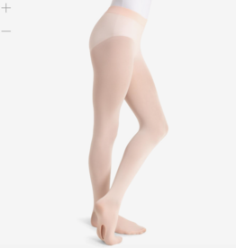 CAPEZIO ULTRA SOFT SELF KNIT WAISTBAND LIGHT PINK TRANSITION TIGHT ADULT (1916)