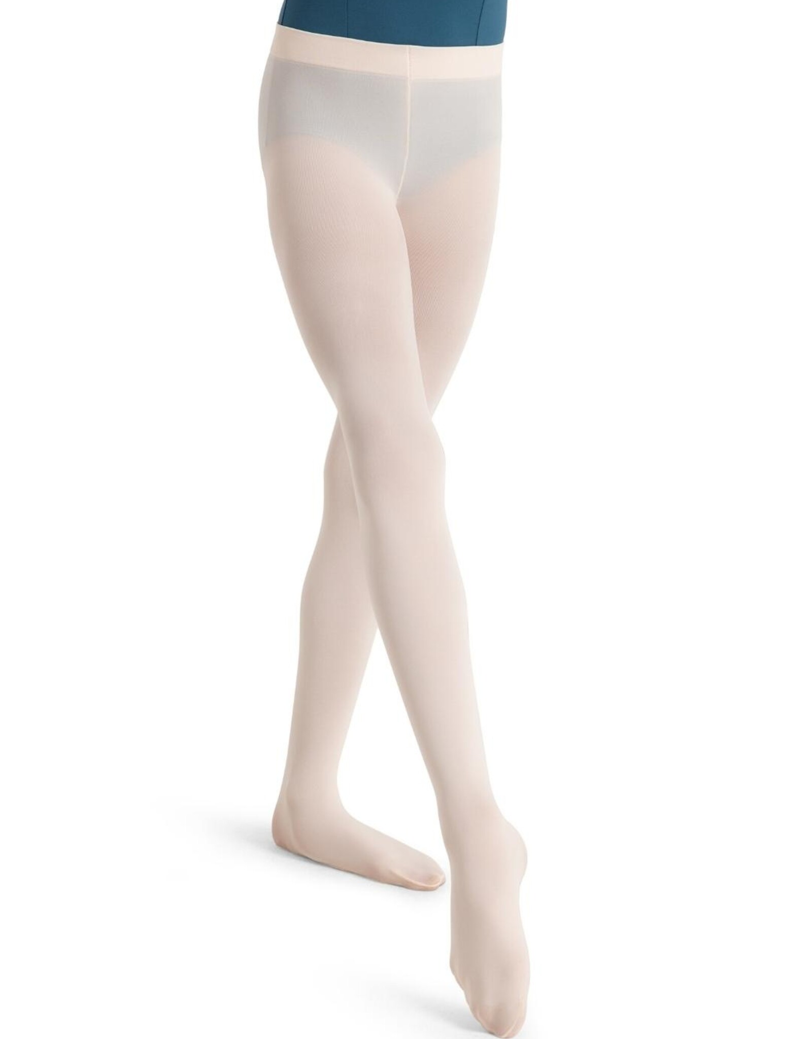 CAPEZIO COLLANTS TRANSITIONS  ULTRA DOUX ROSE PALE TAILLE CONFORTABLE (1916)