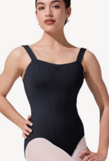 CAPEZIO STUDIO COLLECTION WIDE STRAP BLACK CAMISOLE LEOTARD (SE1012W)
