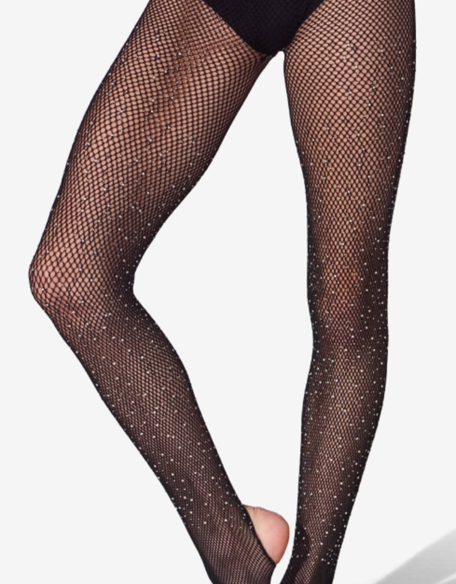 CAPEZIO RHINESTONE FISHNET STIRRUP TIGHT (B3507W)