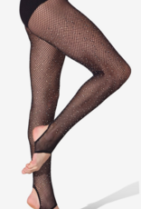 CAPEZIO RHINESTONE FISHNET STIRRUP TIGHT (B3507W)