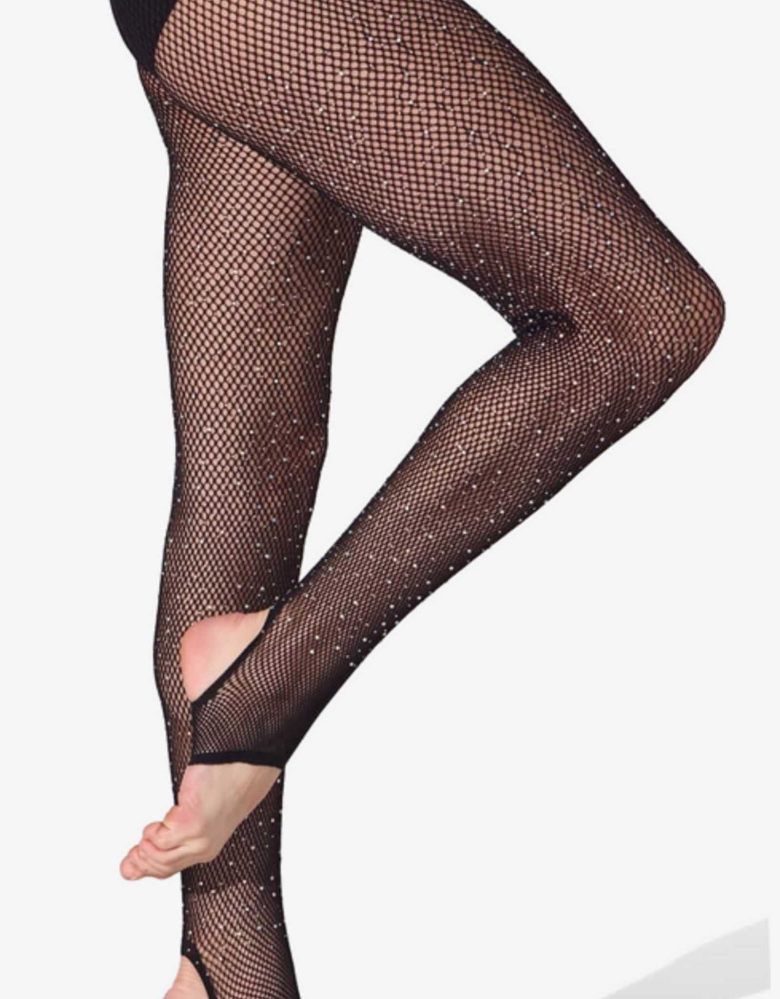 CAPEZIO RHINESTONE FISHNET STIRRUP TIGHT (B3507W)