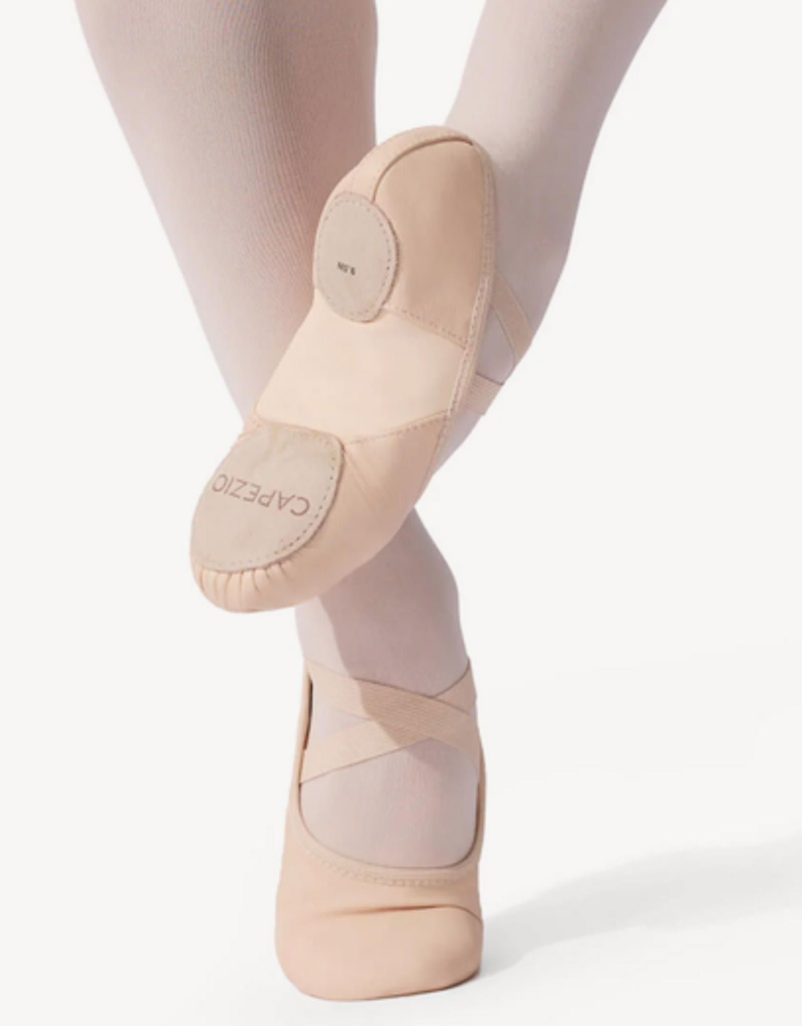CAPEZIO HANAMI LEATHER BALLET SHOE LIGHT PINK (2038W)