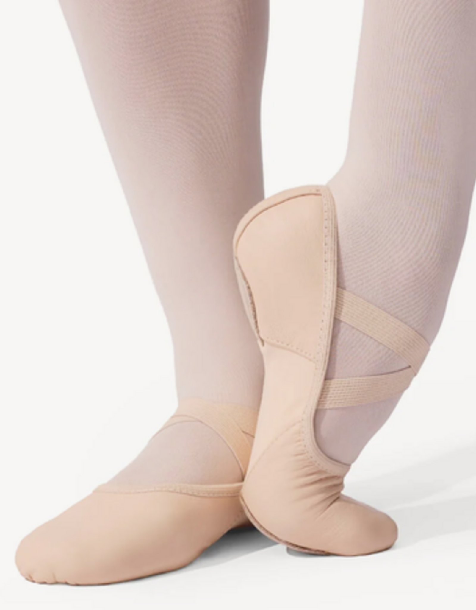 CAPEZIO HANAMI LEATHER BALLET SHOE LIGHT PINK (2038W)