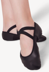 CAPEZIO HANAMI LEATHER BALLET SHOE BLACK (2038W)